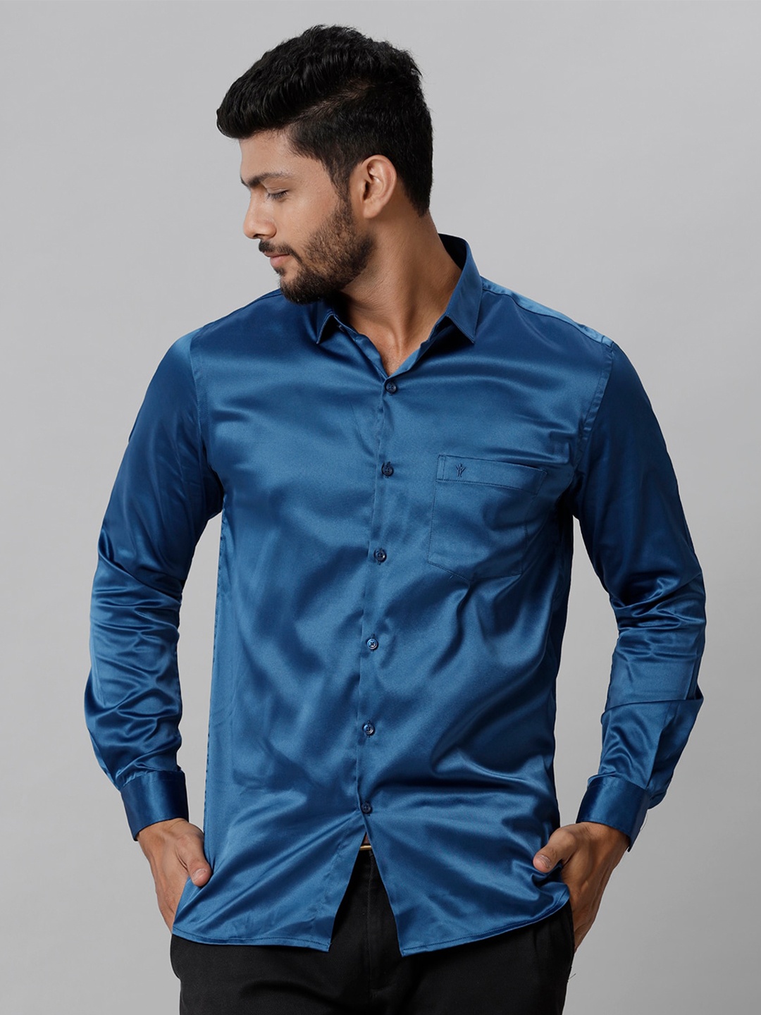 

Ramraj Spread Collar Casual Shirt, Teal