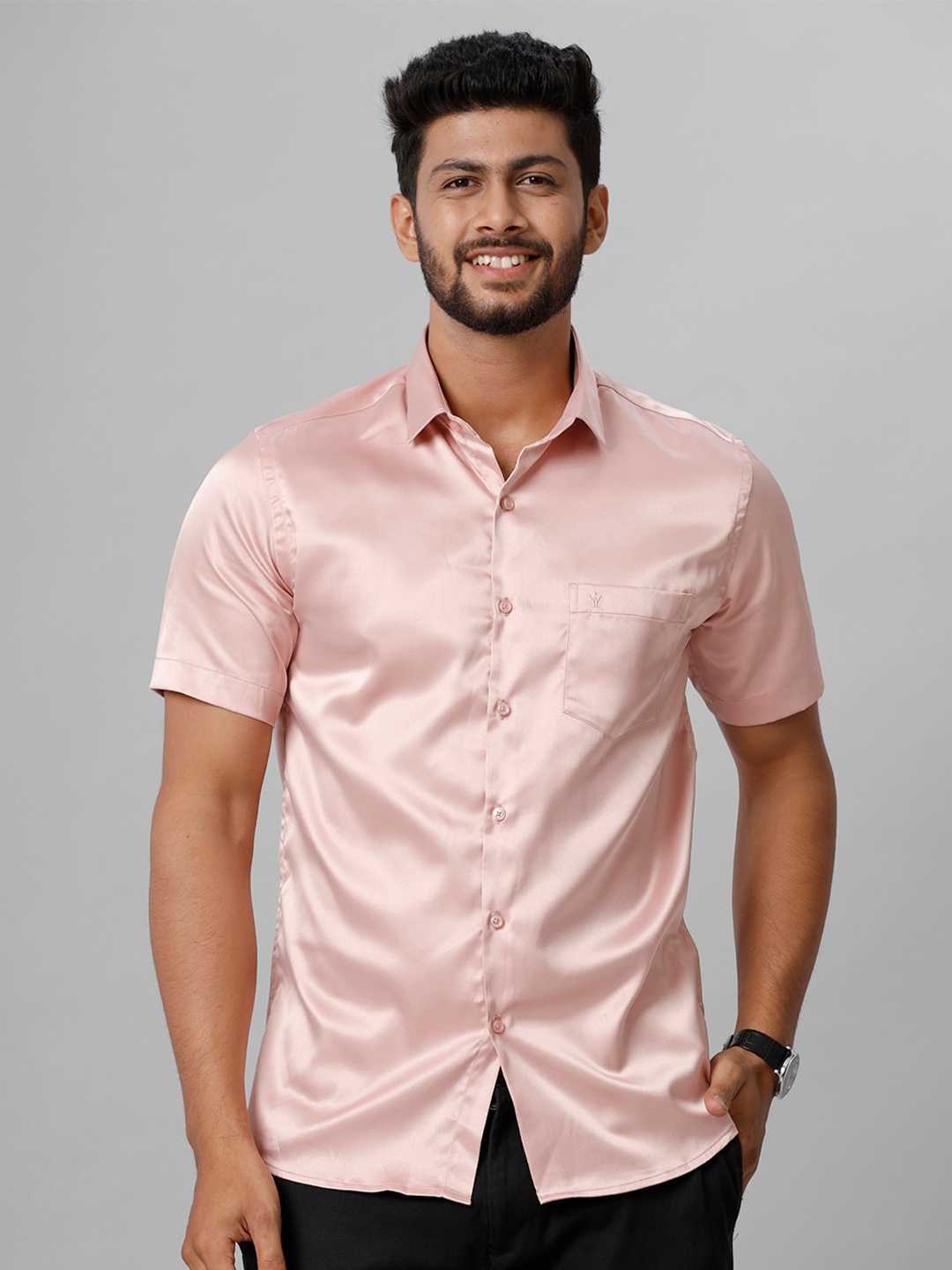 

Ramraj Spread Collar Casual Shirt, Pink