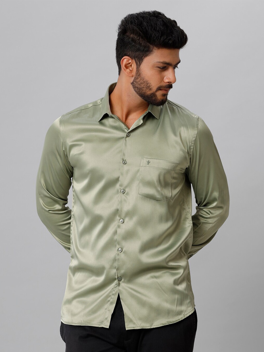 

Ramraj Spread Collar Casual Shirt, Sea green