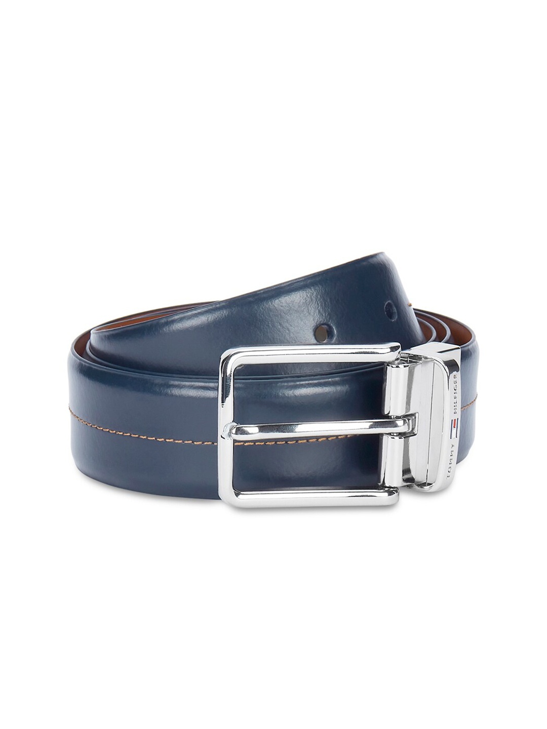

Tommy Hilfiger Men Leather Reversible Belt, Navy blue