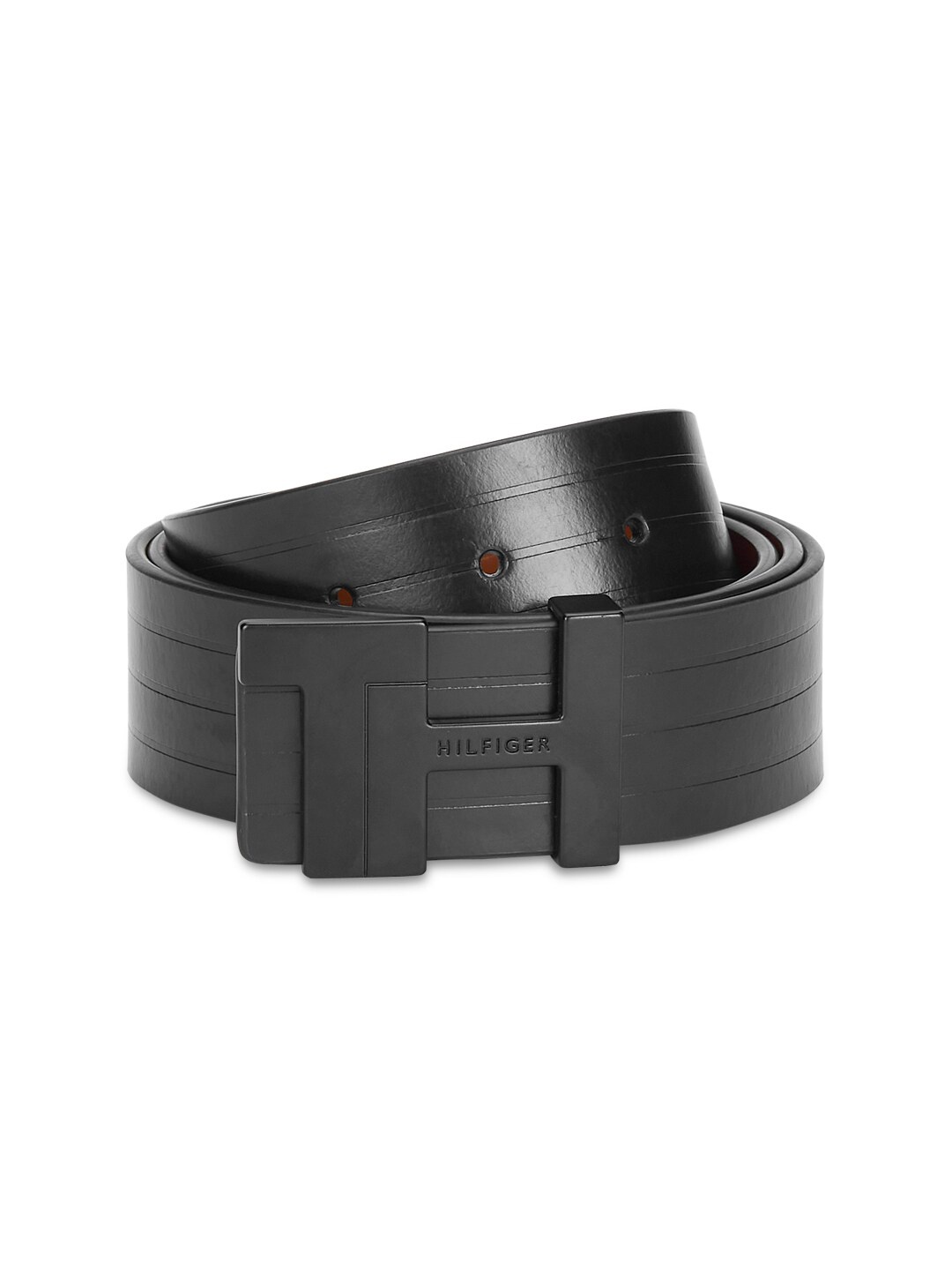 

Tommy Hilfiger Men Leather Reversible Belt, Black