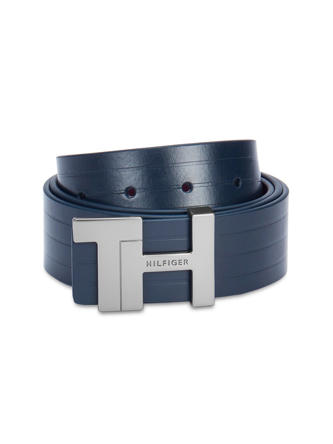 

Tommy Hilfiger Men Leather Reversible Belt, Navy blue