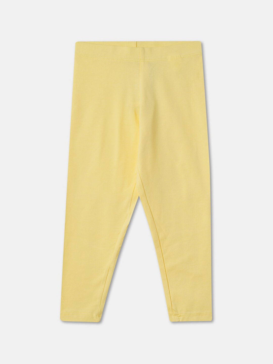 

R&B Girls Cotton Ankle-Length Leggings, Yellow