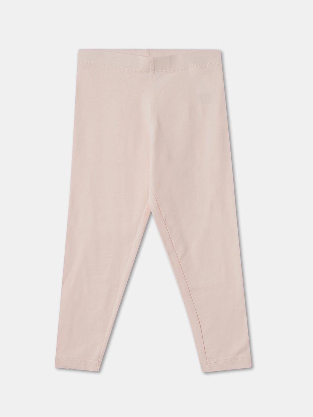 

R&B Girls Ankle Length Cotton Leggings, Peach