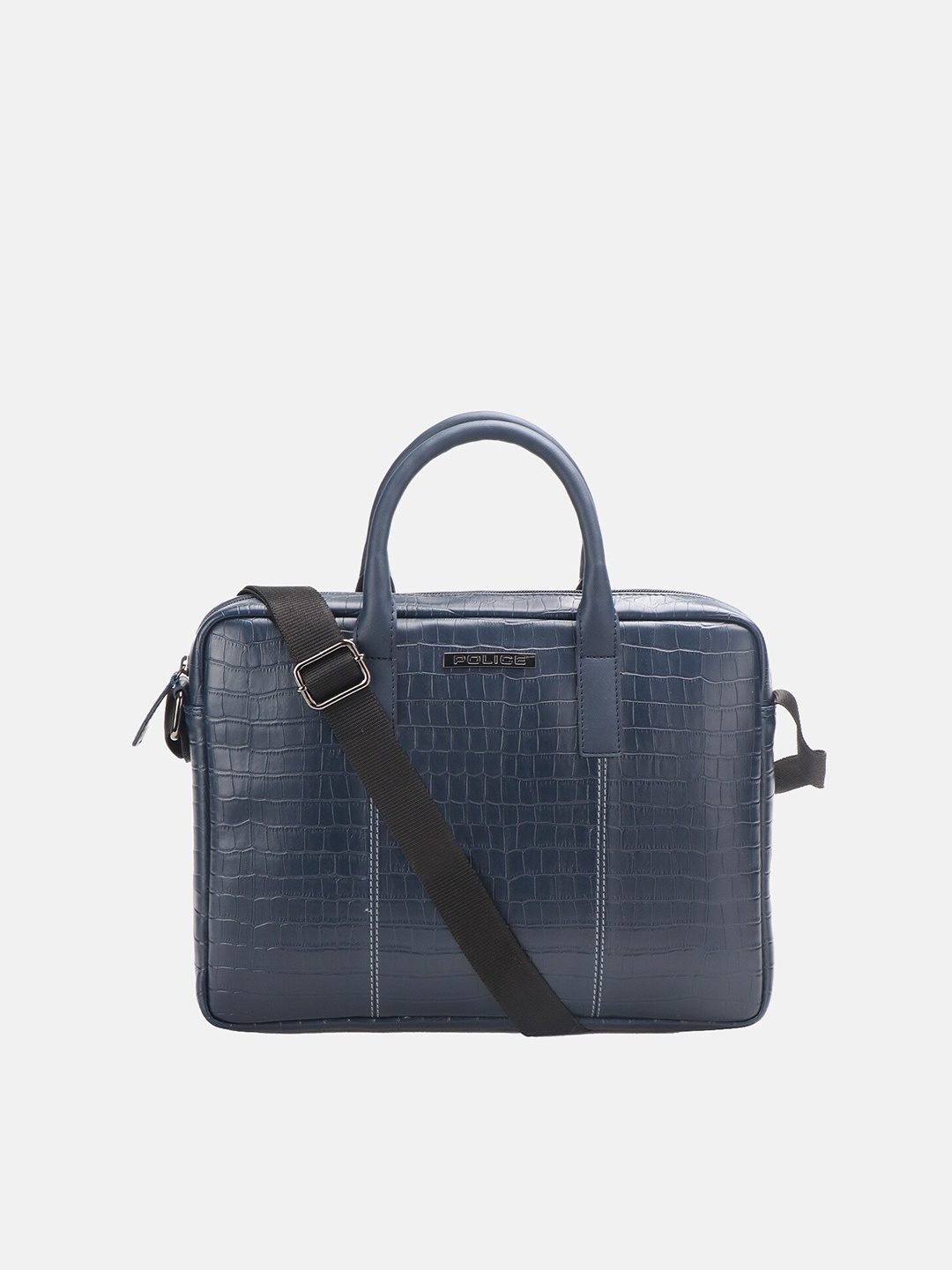 

Police Men Textured 14 Inch Laptop Bag, Navy blue