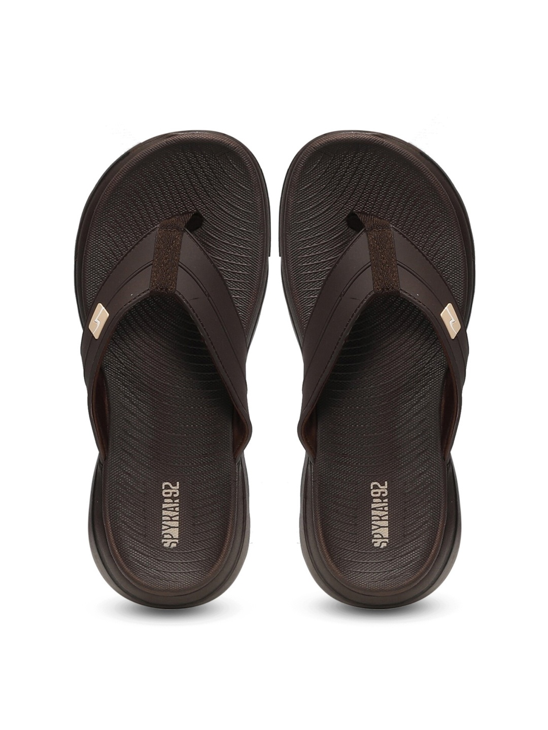 

SPYKAR Men Self Design Thong Flip-Flops, Brown