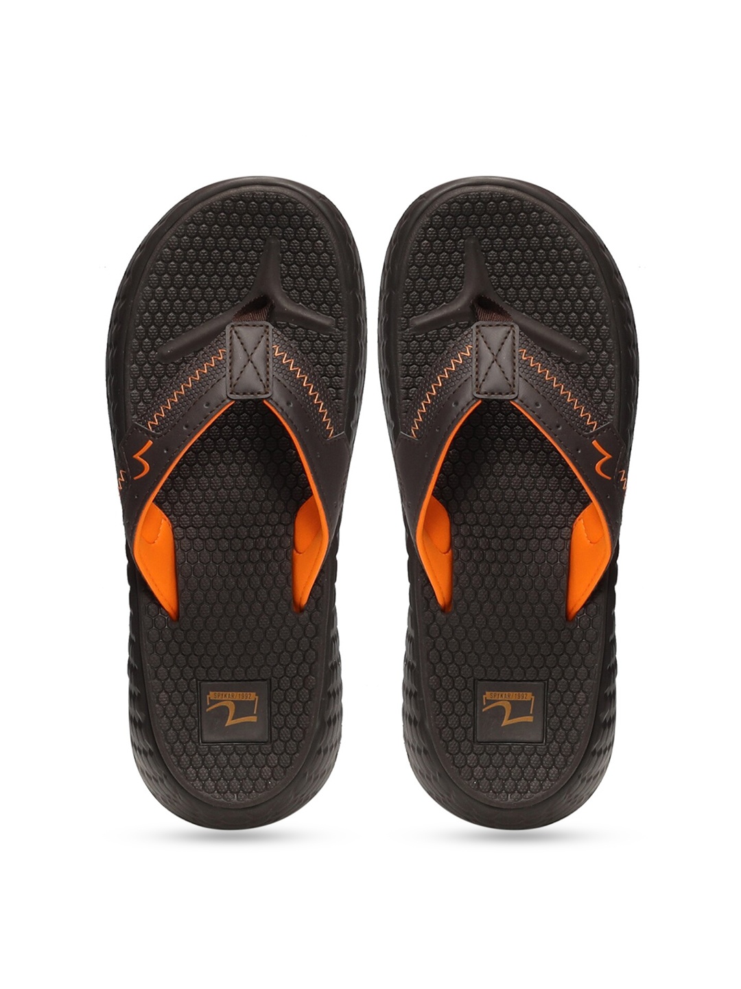 

SPYKAR Men Self Design Thong Flip-Flops, Brown