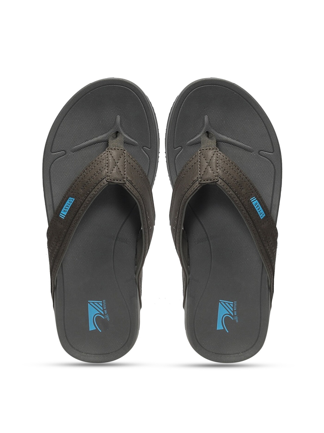 

SPYKAR Men Self Design Thong Flip-Flops, Grey