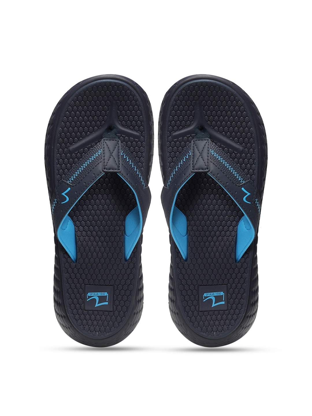 

SPYKAR Men Self Design Thong Flip-Flops, Navy blue