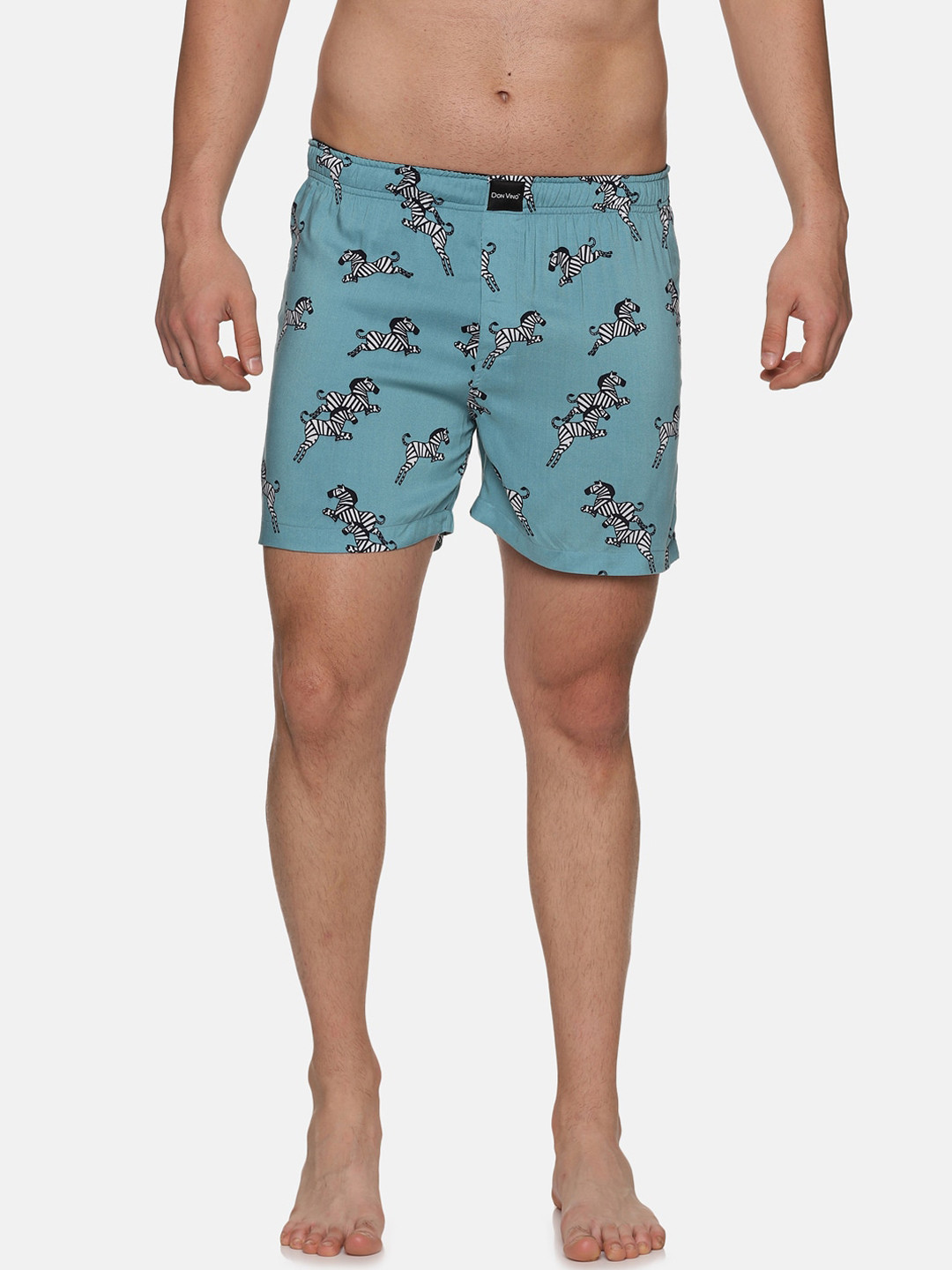 

DON VINO Men Conversational Printed High-Rise Shorts, Blue