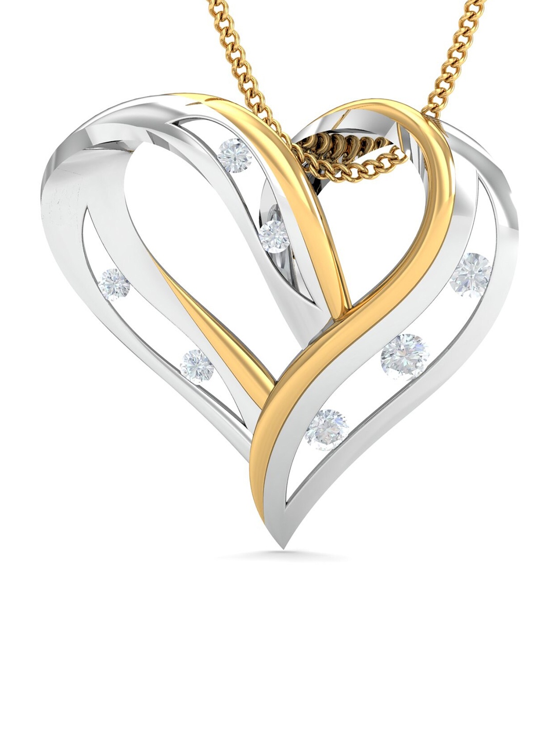 

KUBERBOX 18KT Gold Diamond-Studded Pendant - 2.61gm