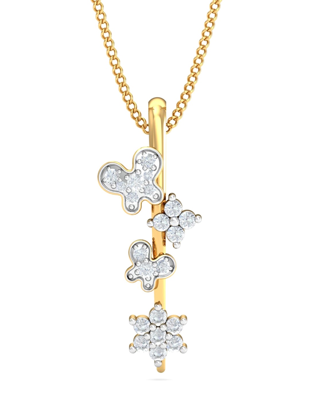 

KUBERBOX 18KT Gold Diamond-Studded Pendant - 0.86 gm