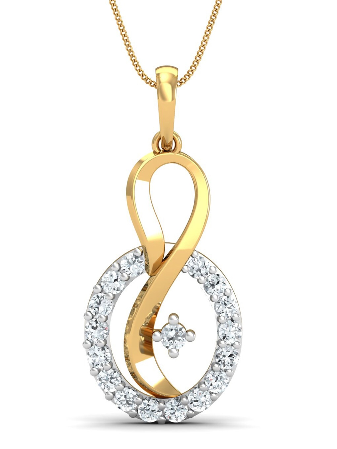 

KUBERBOX 18KT Gold El Harto Pendant Diamond-1.79 gm