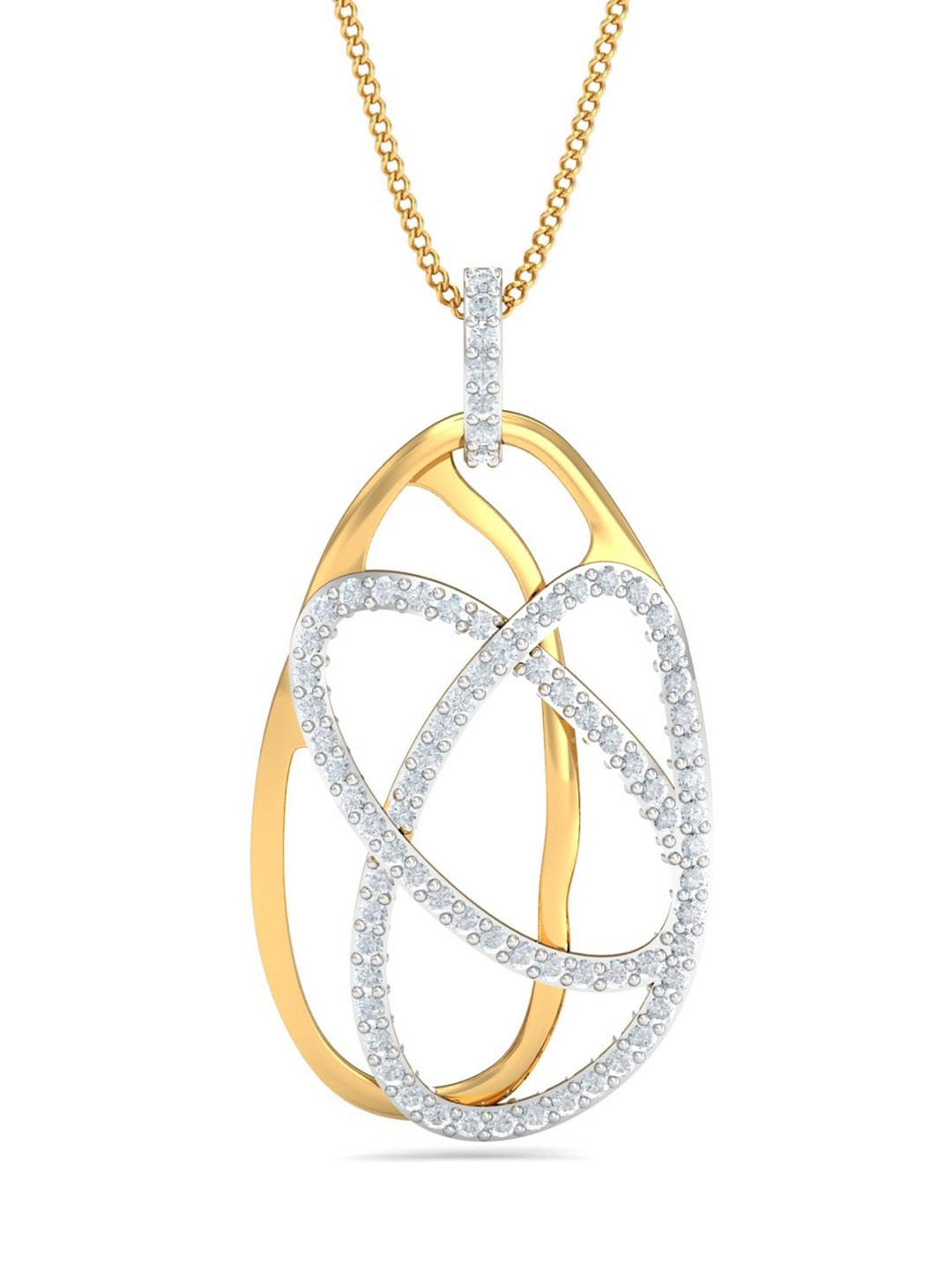 

KUBERBOX 18KT Gold Diamond Pendant - 1.76 gm