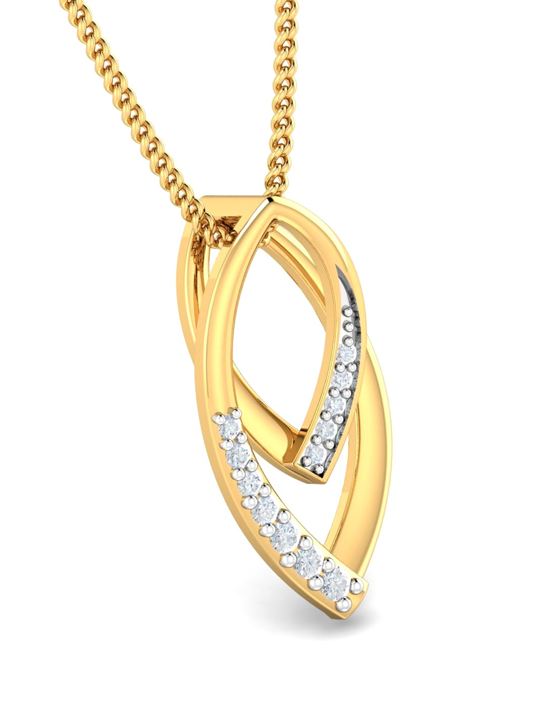 

KUBERBOX 18KT Gold Diamond-Studded Pendant - 0.81 gm