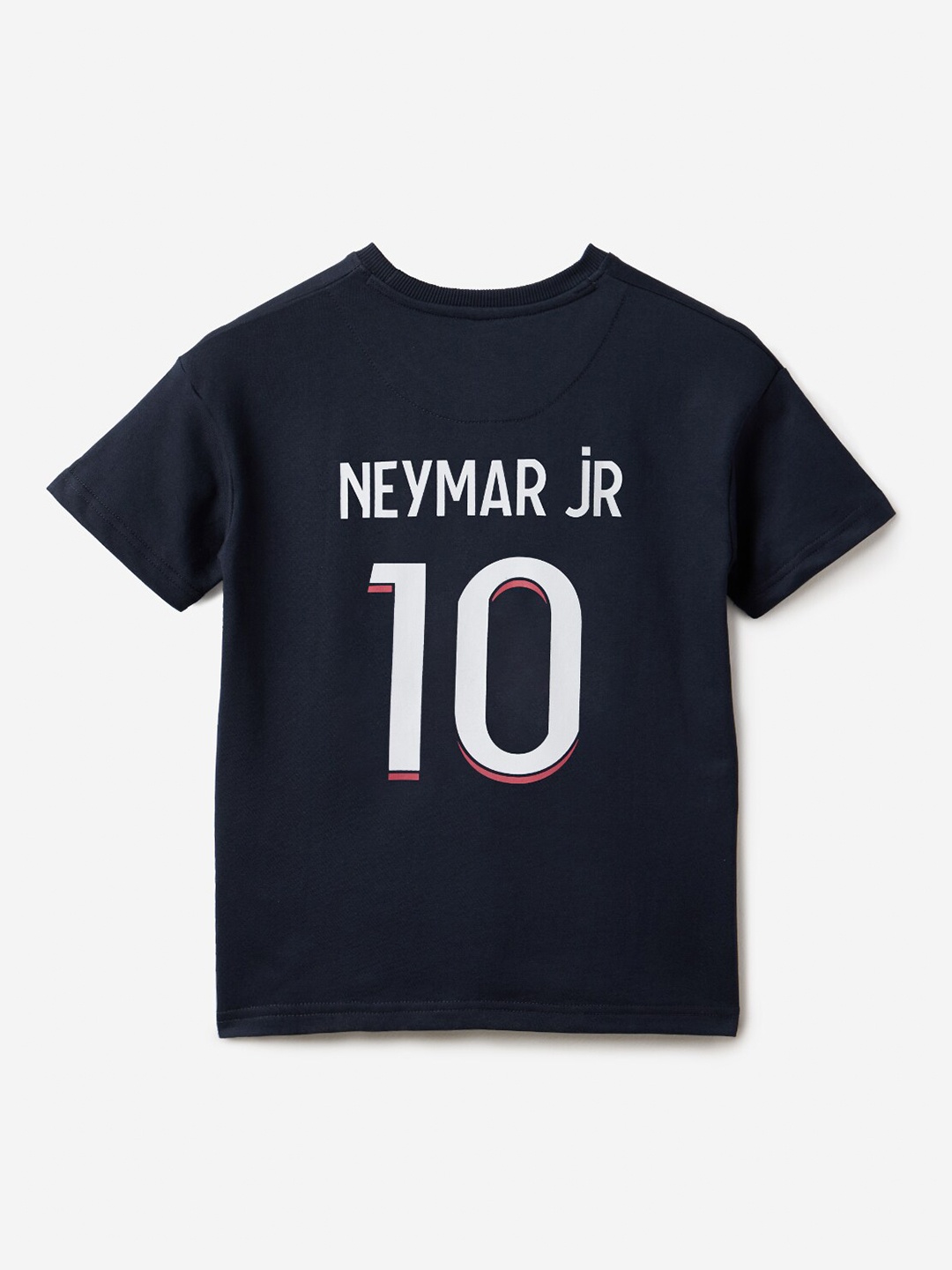 

The Souled Store Boys Navy Blue Paris Saint-Germain Neymar Pure Cotton Oversized T-shirt