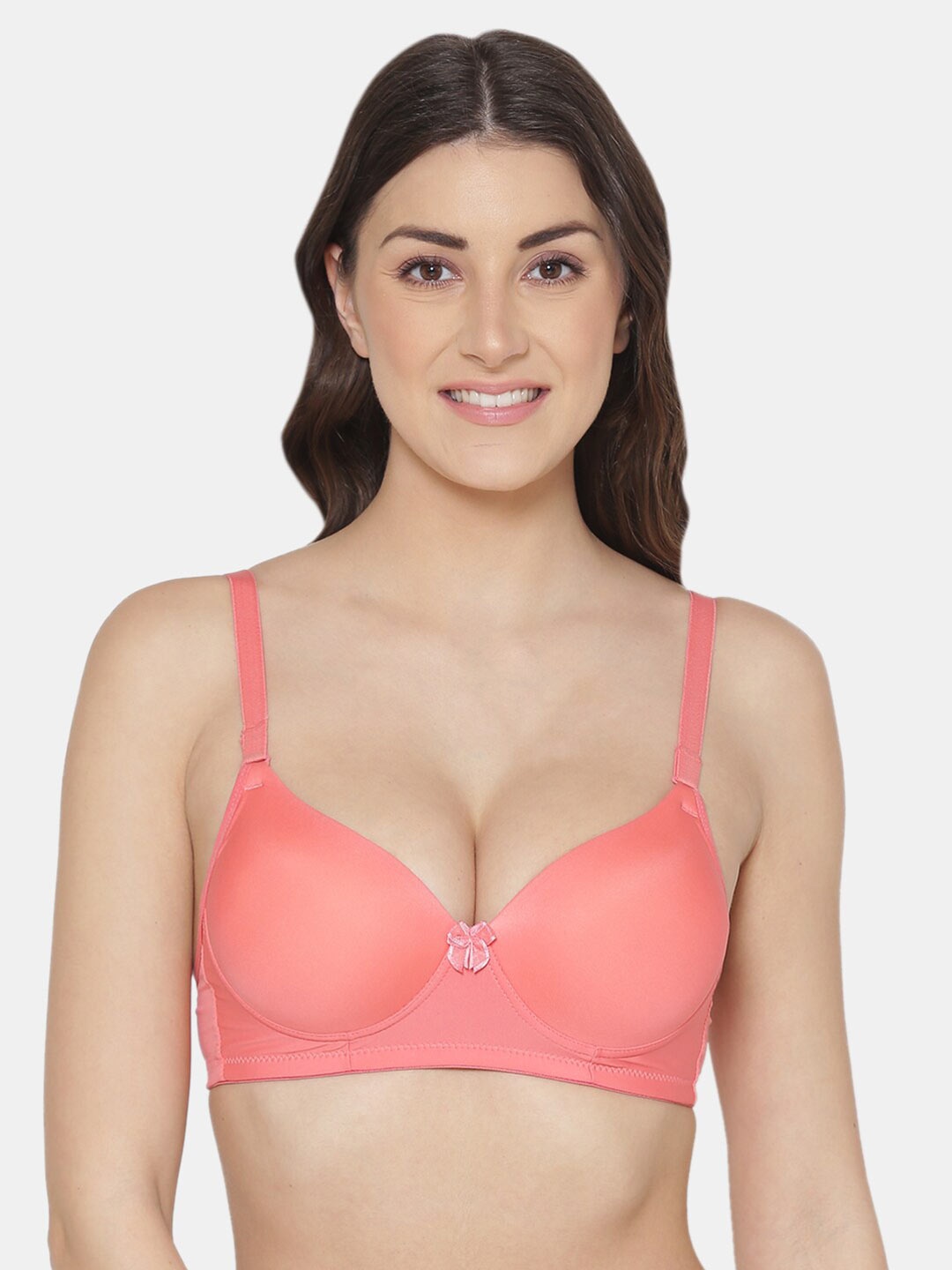 

Tweens Medium Coverage Heavily Padded Bra, Coral