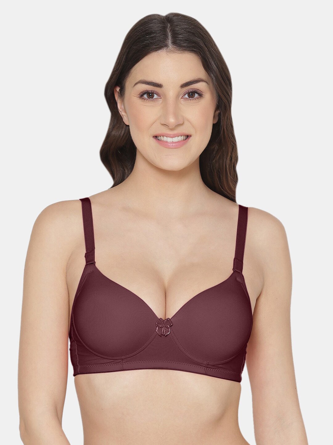

Tweens Medium Coverage Heavily Padded Bra, Maroon