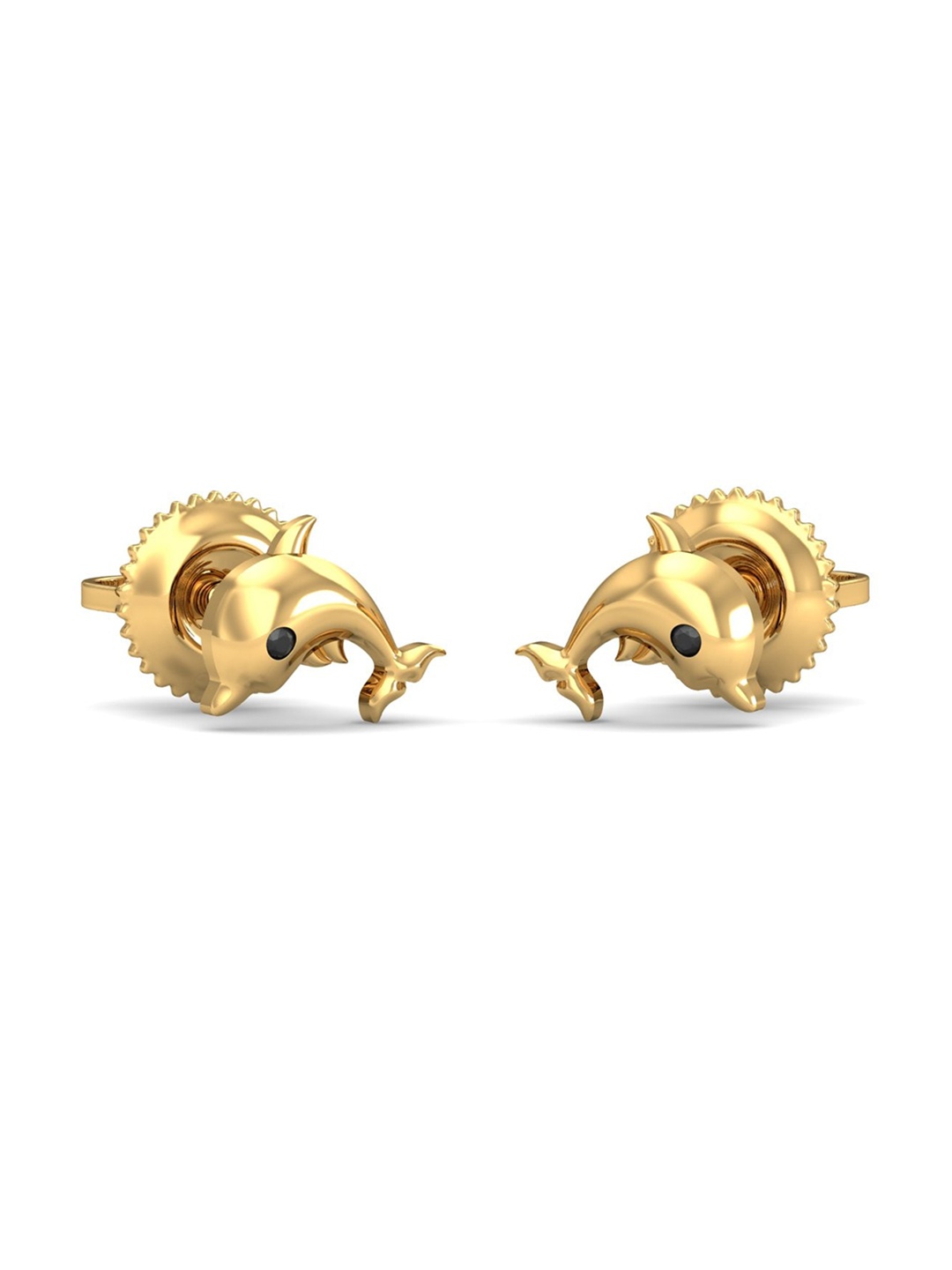 

KUBERBOX Quirky Dolphin 18KT Gold Earring-1.72 gm
