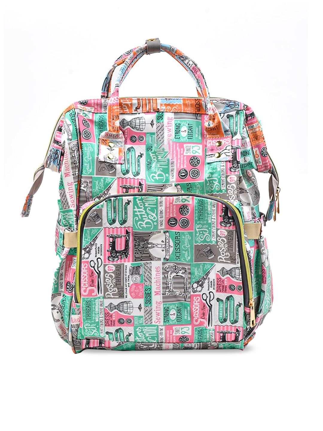 

Moms Home Kids Printed Diaper Bag, Sea green