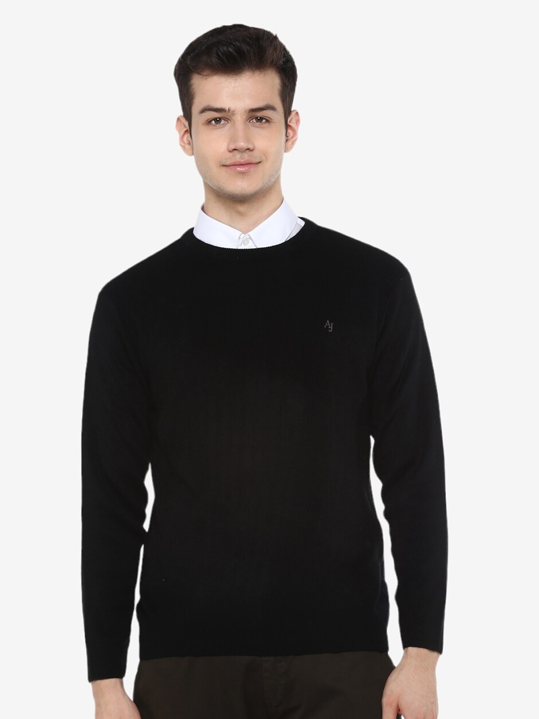 

Alan Jones Long Sleeves Pullover Sweaters, Black