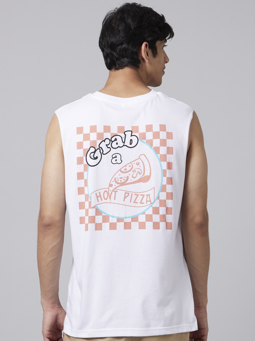 

Smugglerz Typography Printed Round Neck Regular Fit Cotton Casual T-Shirt, White