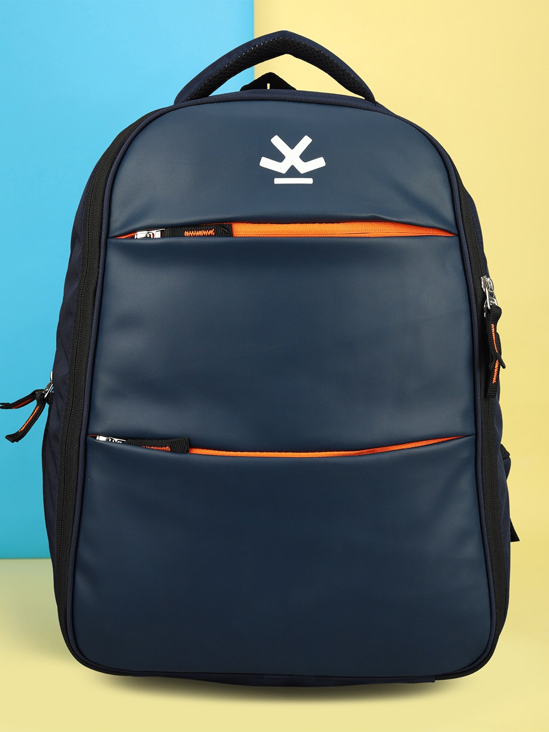 

WROGN Unisex Backpack With Reflective Strip, Navy blue