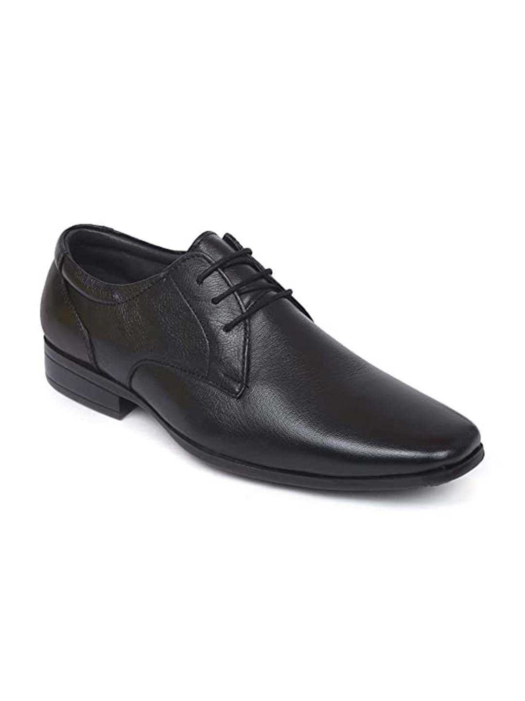 Zoom Shoes Men Square Toe Leather Formal Derbys, Black