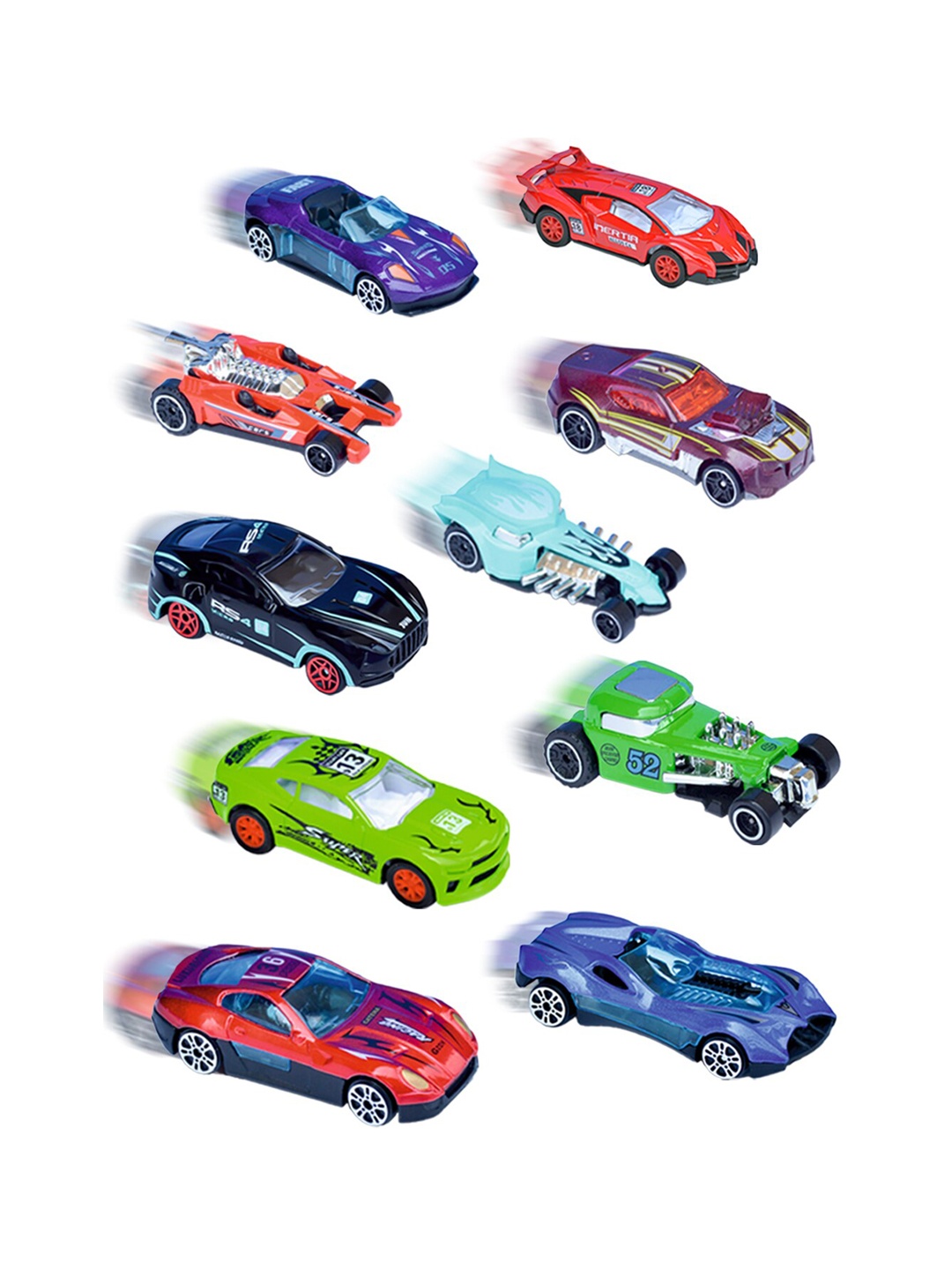 

WEMBLEY Kids Set Of 10 Toy Vehicles, Red