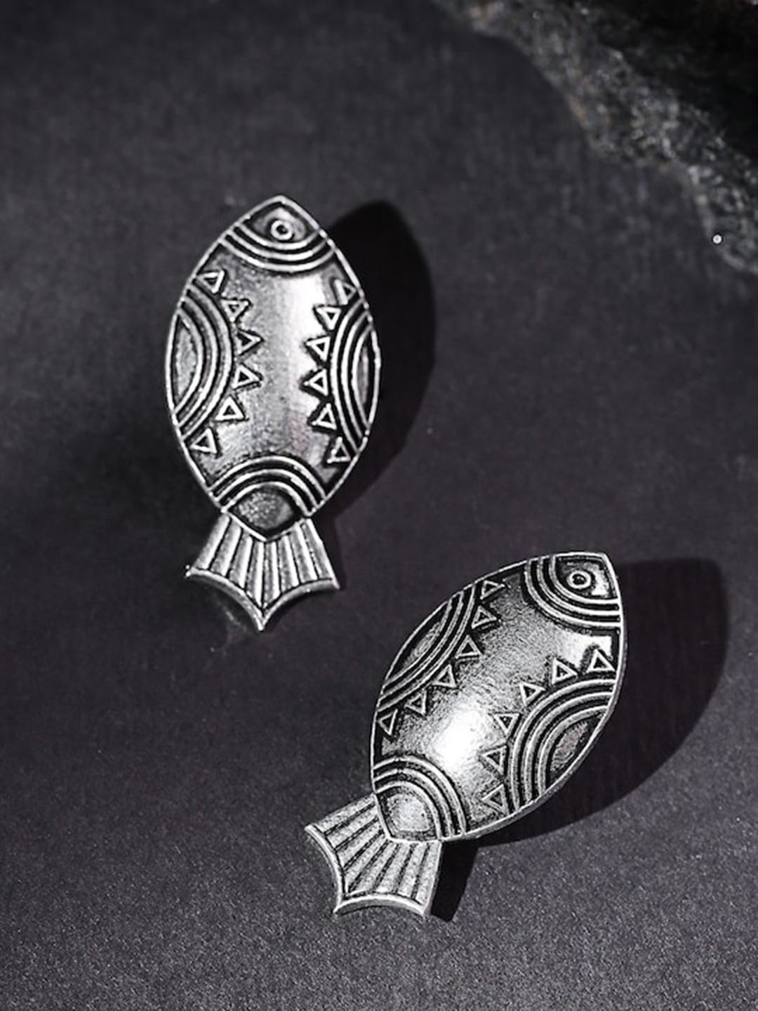 

Infuzze Silver-Plated Contemporary Drop Earrings