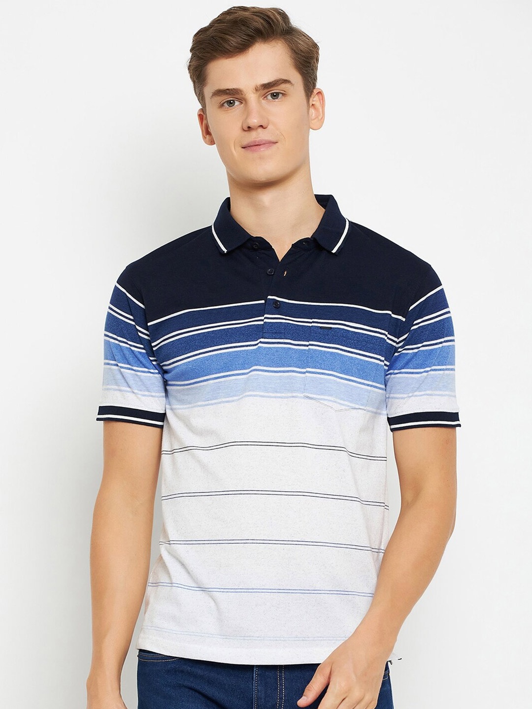 

Okane Polo Collar Regular Fit T-shirt, Navy blue
