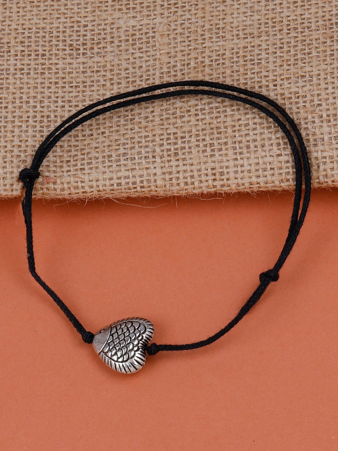 

Silver Shine Silver-Plated Beaded Thread Anklet