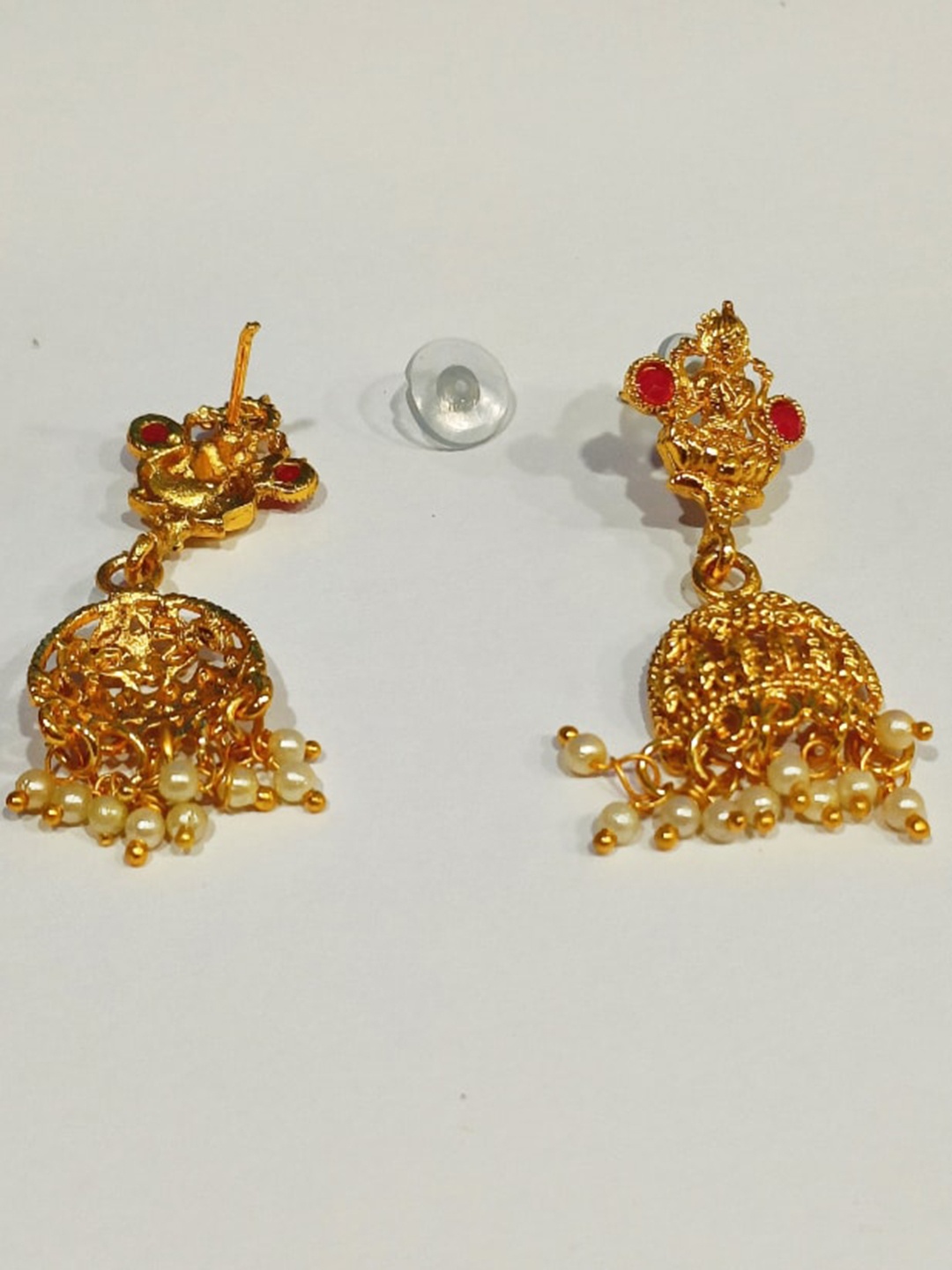 

FEMMIBELLA Gold-Plated Kundan-Studded & Beaded Jewellery Set