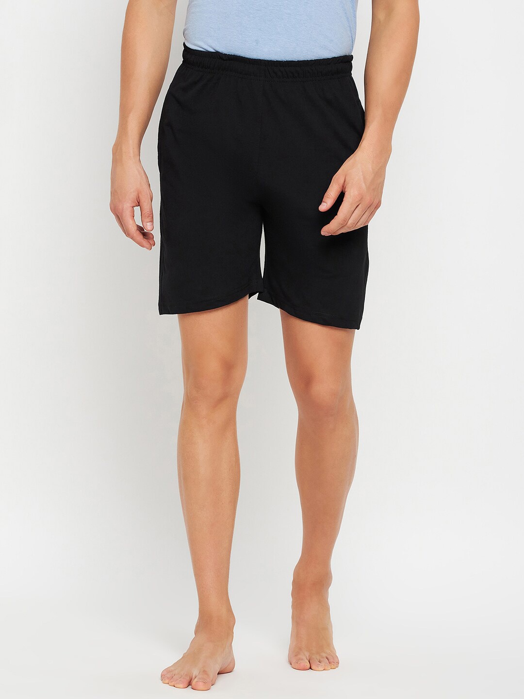 

Okane Men Mid-Rise Lounge Shorts, Black