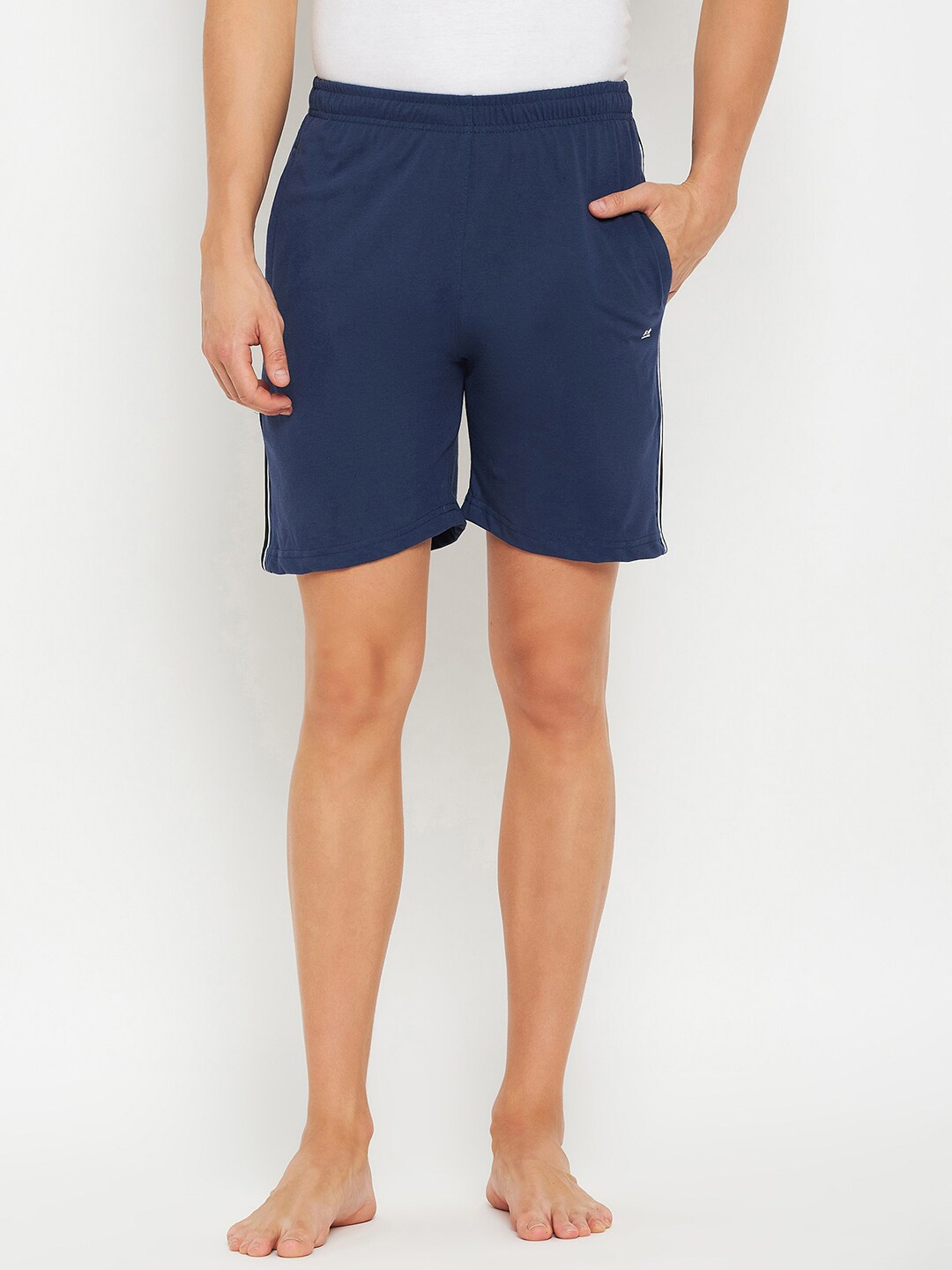 

Okane Men Mid-Rise Lounge Shorts, Blue