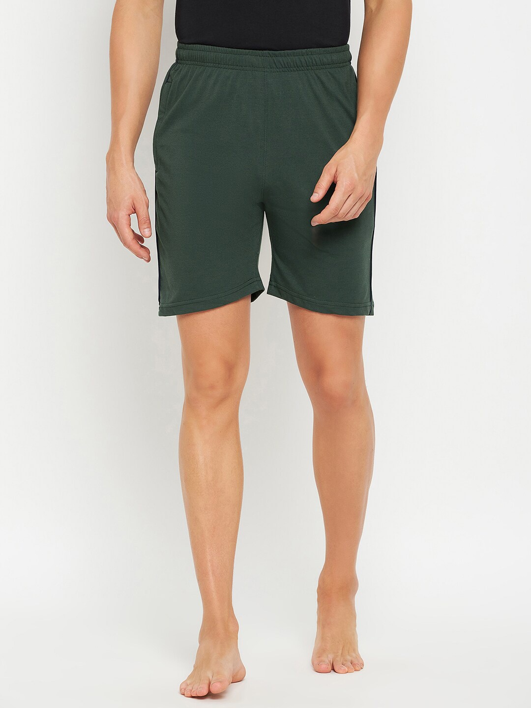 

Okane Men Mid-Rise Lounge Shorts, Green