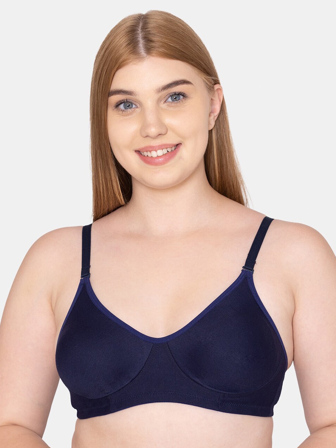 

Tweens Non Padded Full Coverage Cotton T-Shirt Bra, Navy blue