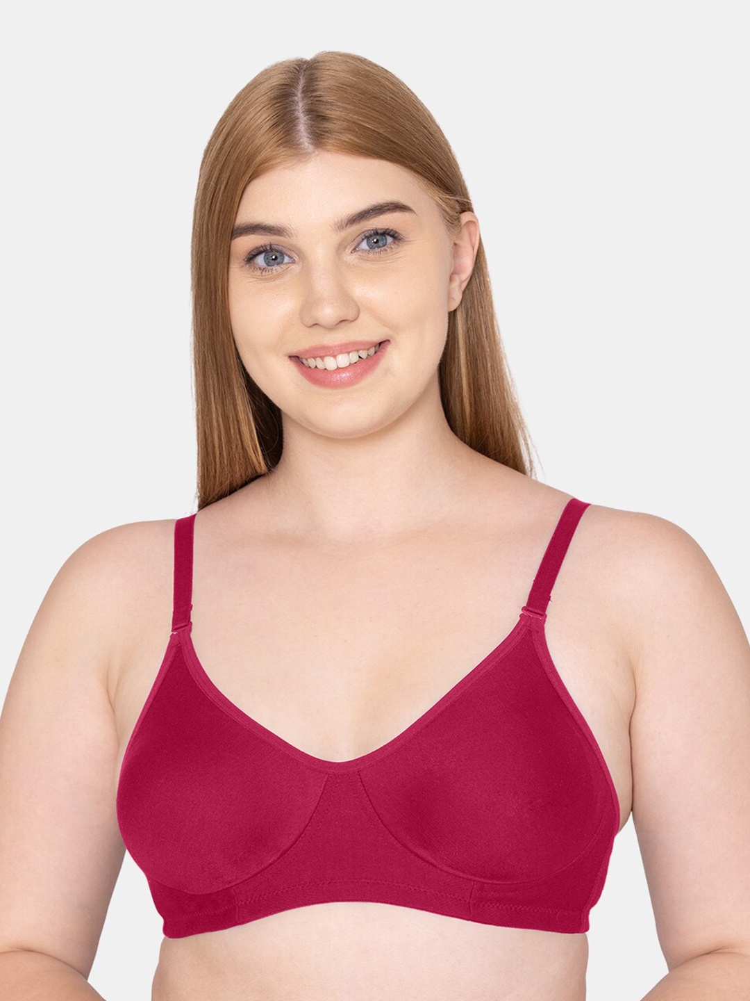 

Tweens Full Coverage Lightly Padded Cotton T-Shirt Bra, Maroon