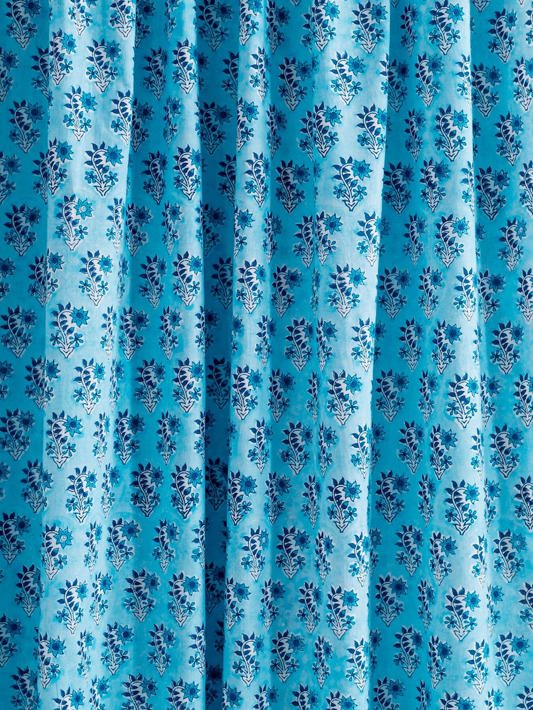 

HANDICRAFT PALACE Ethnic Motifs Block Printed Pure Cotton Unstitched Dress Material, Blue