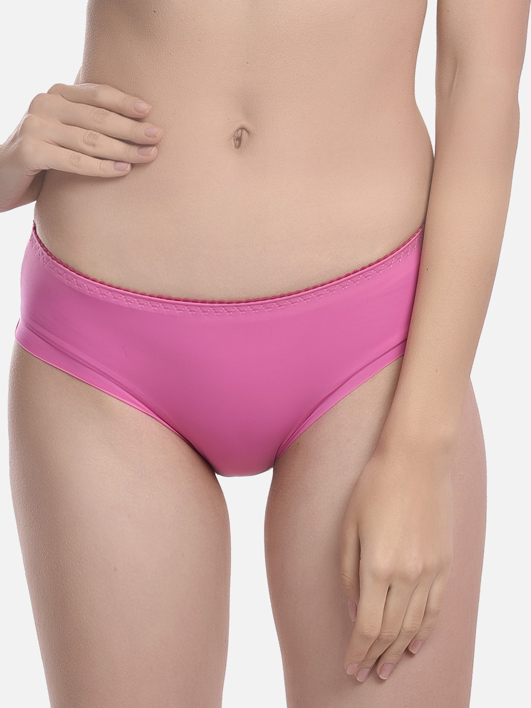 

FIMS Women Mid Rise Seamless Hipster Briefs, Pink