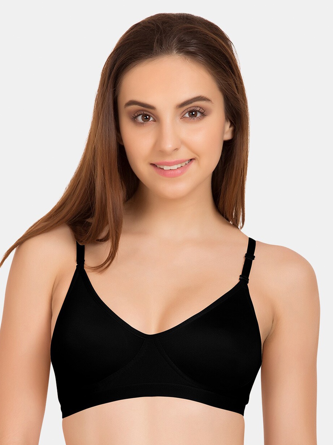 

Tweens Non-Padded Full Coverage Cotton T-shirt Bra, Black
