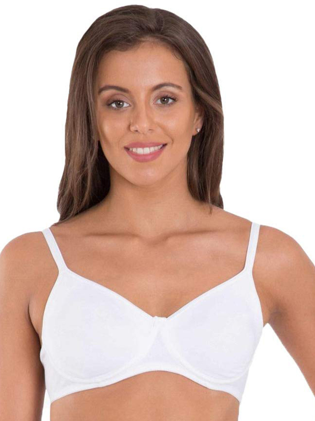 

LYTIX Every Day Bra Medium Coverage Non Padded Non Wired Seamless All Day Comfort, White