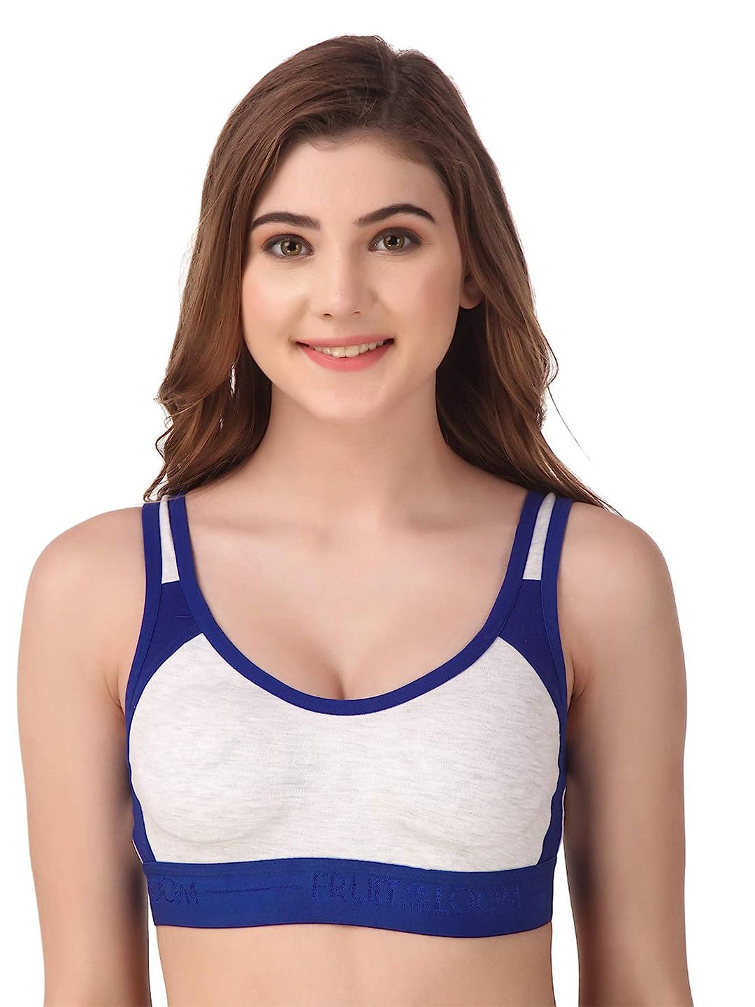 

LYTIX Medium Impact Non-Padded Sports Bra, Blue