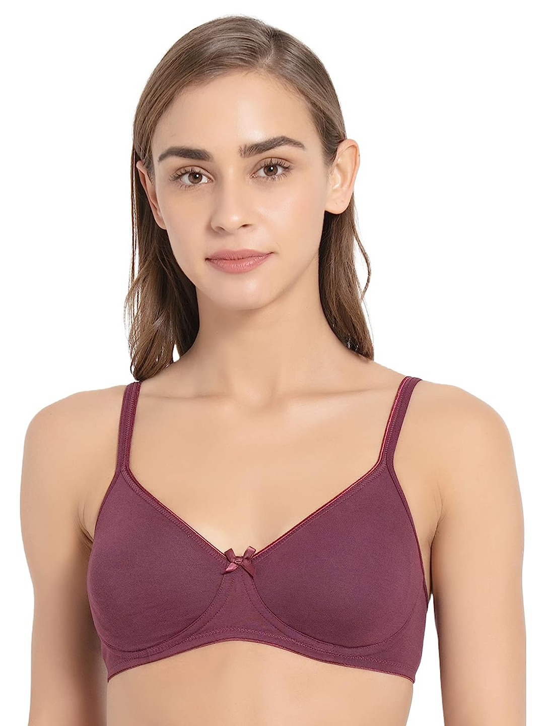 

LYTIX Medium Coverage All Day Comfort Wirefree Non Padded Everyday Bra, Purple