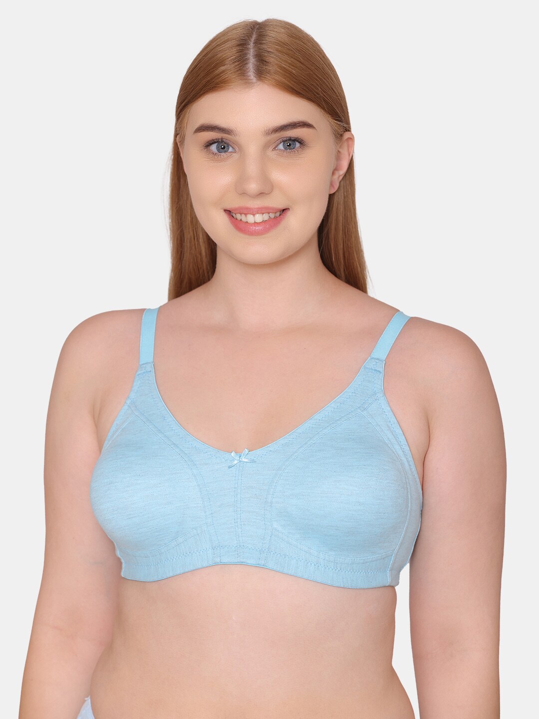 

Tweens Non Padded Full Coverage Cotton Minimizer Bra, Blue