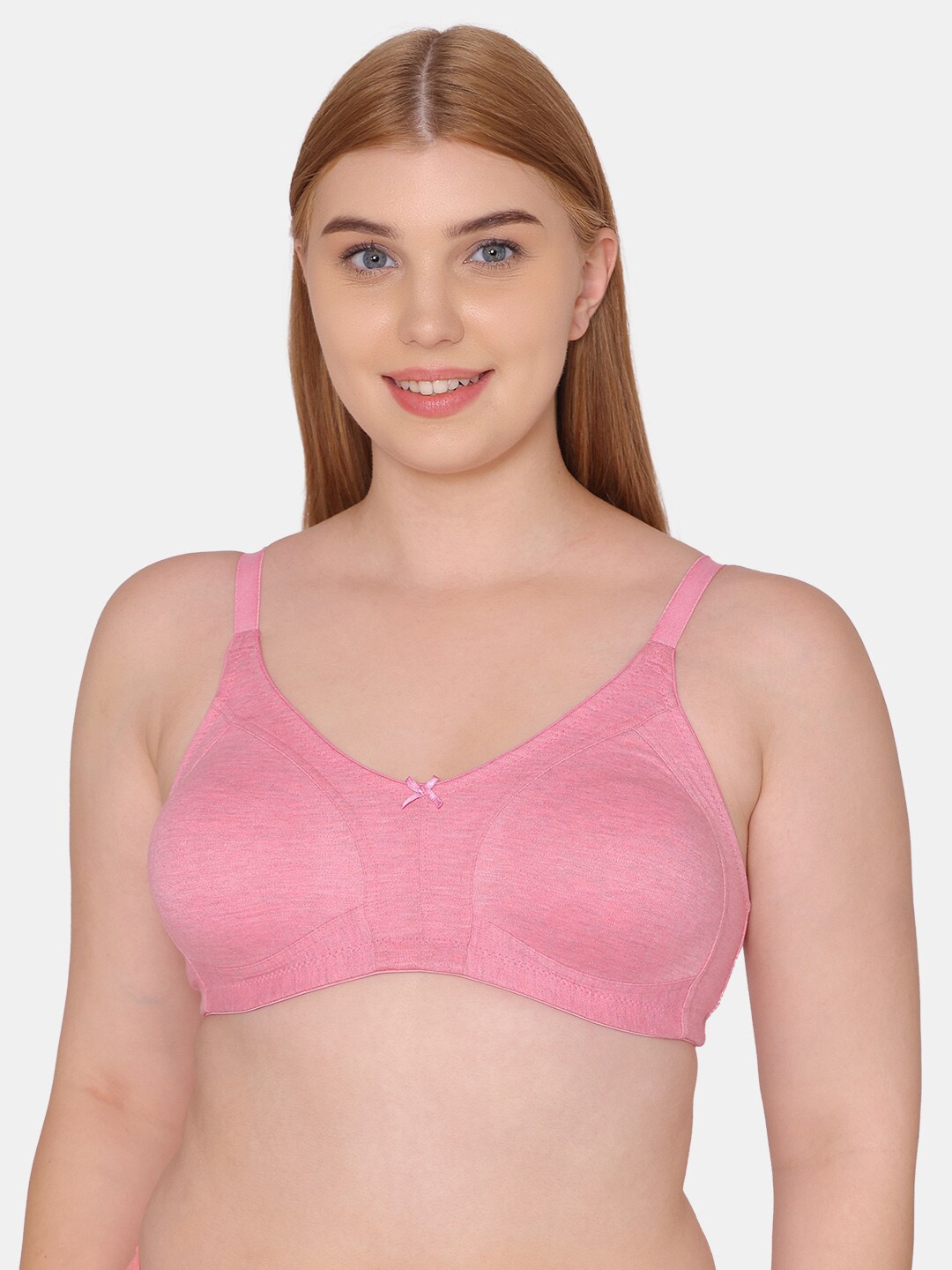 

Tweens Non Padded Full Coverage Cotton Minimizer Bra, Pink