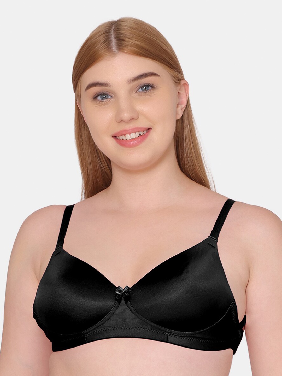 

Tweens Backless Lightly Padded Full Coverage T-shirt Bra, Black