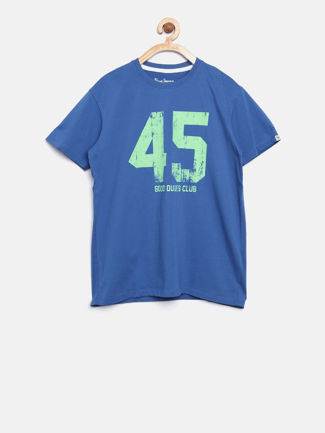 

Pepe Jeans Boys Blue Printed Round Neck T-shirt