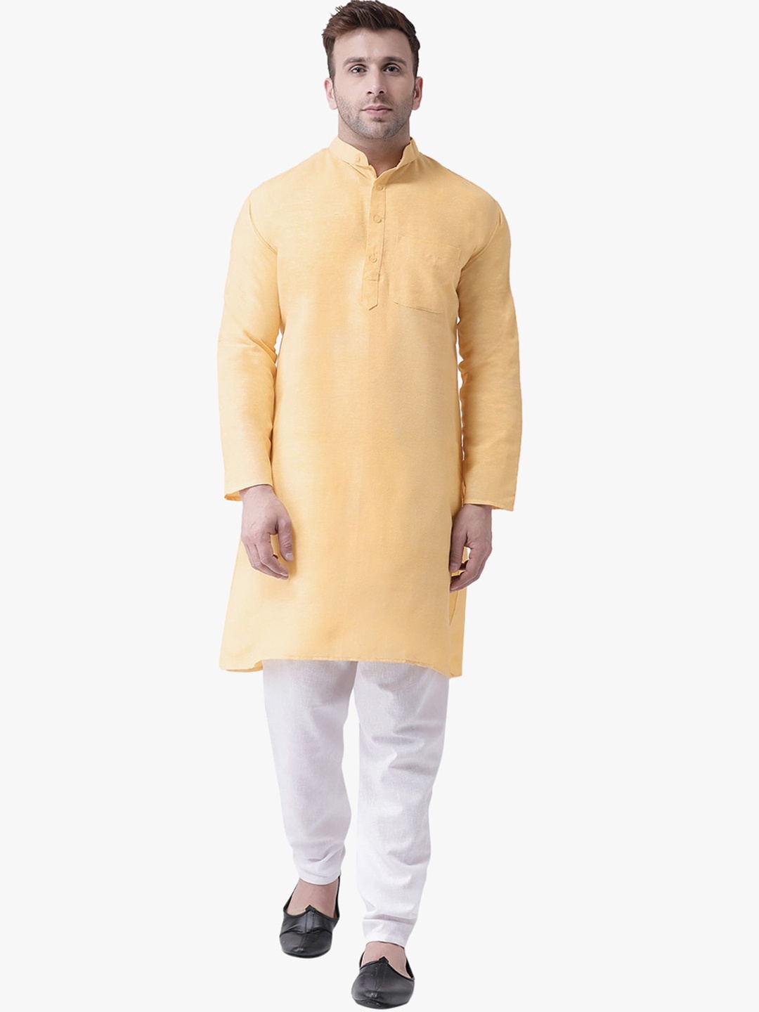 

RIAG Mandarin Collar Regular Kurta, Beige