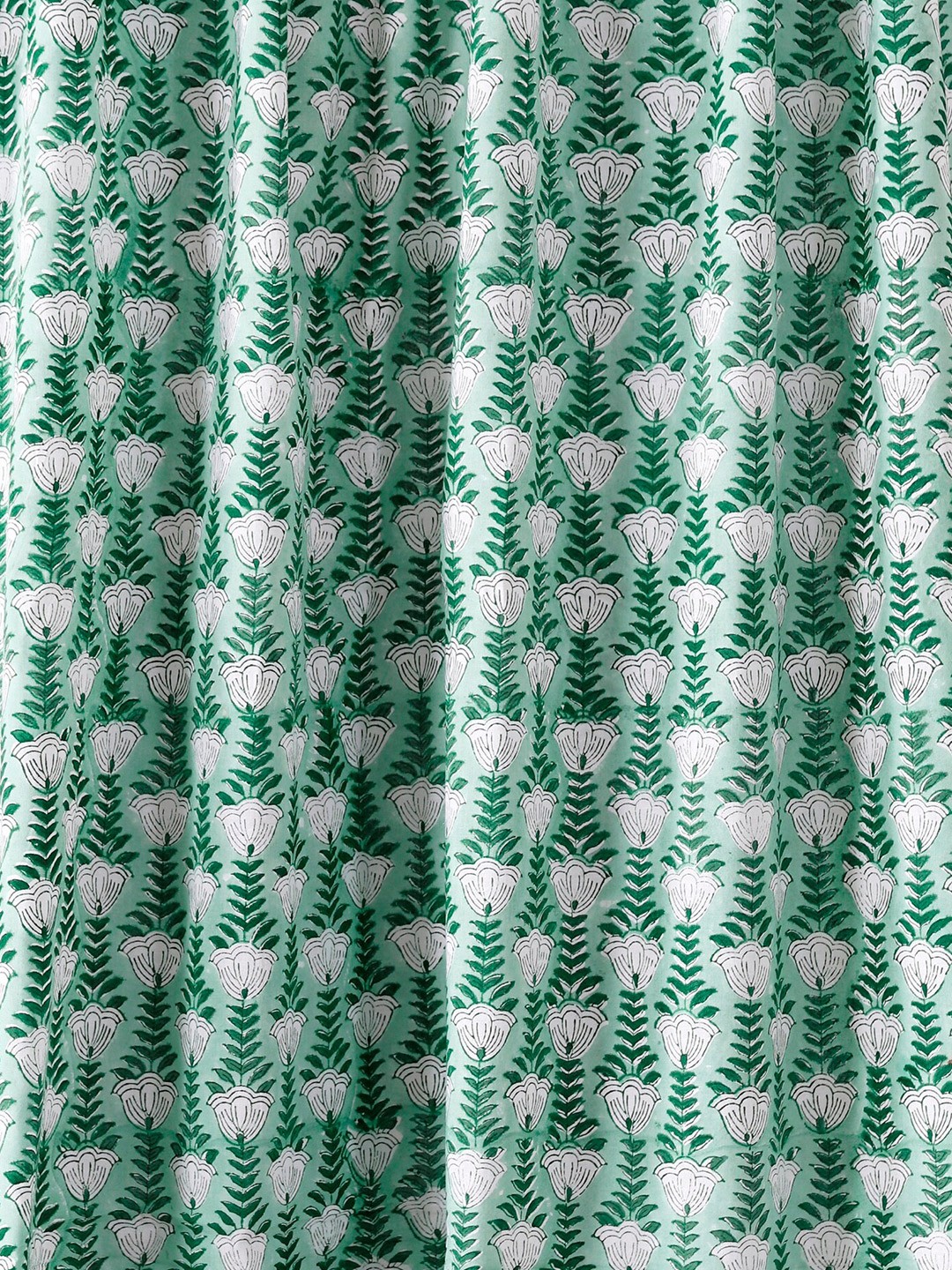 

HANDICRAFT PALACE Floral Block Printed Pure Cotton Unstitched Dress Material, Green